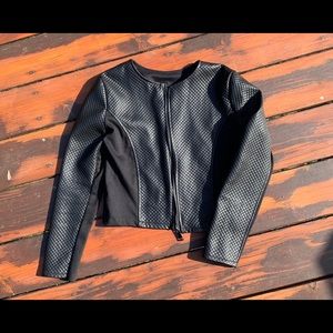 Girls Artificial Leather Jacket Size 13-14